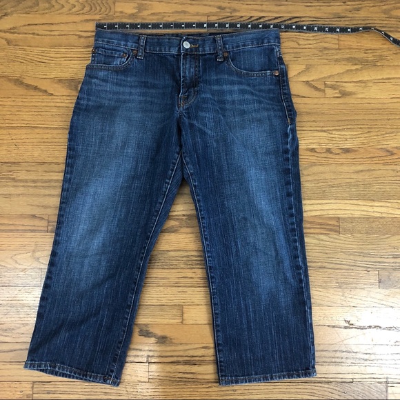 Lucky Brand Classic Cropped Dungarees Jeans - Picture 5 of 8